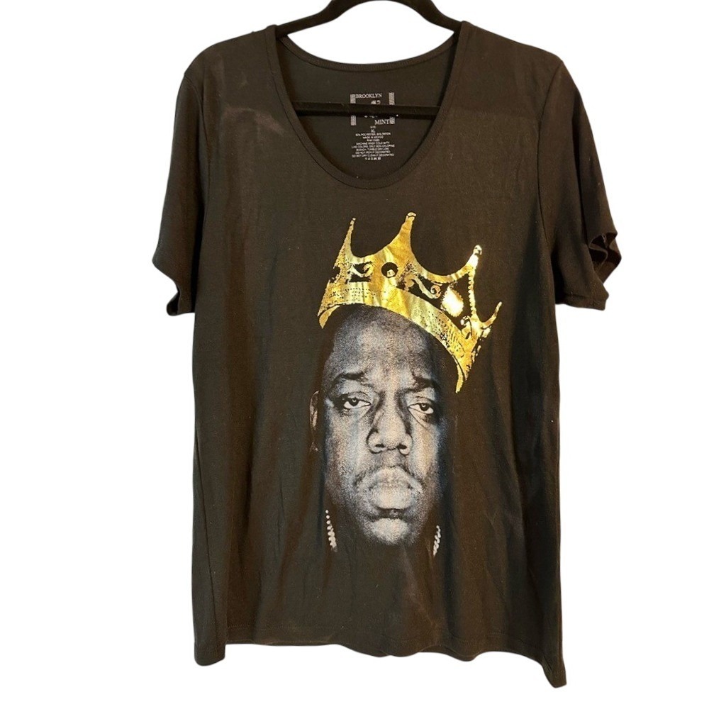 Vintage Brooklyn Mint Notorious BIG Biggy Womens Tshirt Size Small 90s